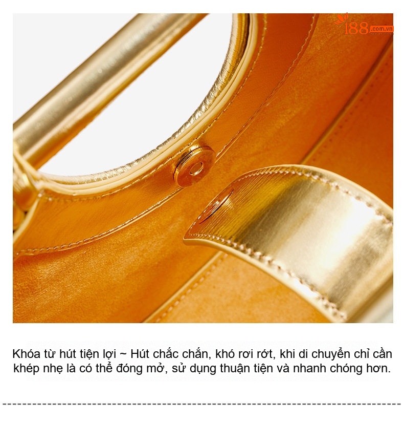 Túi Xách Nữ Handmade Tre Đan Hình Bán Nguyệt Độc Đáo Màu Xanh, Nâu, Đỏ chi tiết 10