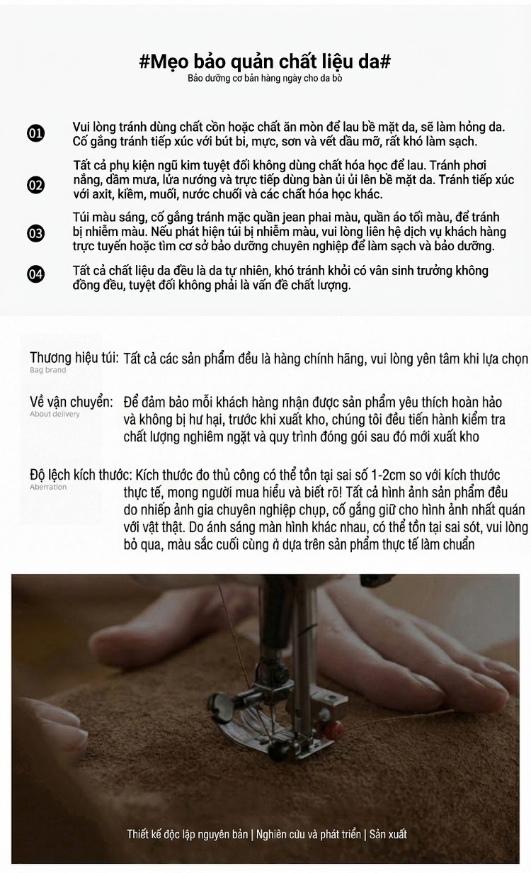 Túi Xách Nữ Hình Học Đeo Chéo/Xách Tay Phong Cách Đường Phố Màu Nâu, Kem, Be chi tiết 16