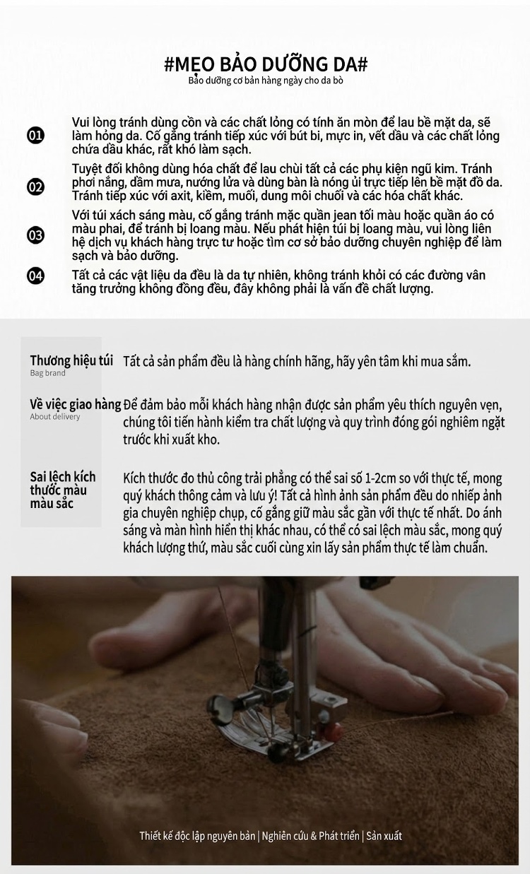 Túi Xách Nữ Mini Dáng Hoa Tulip Túi Rút Hình Tròn Da Bóng Màu Đỏ, Nâu chi tiết 19