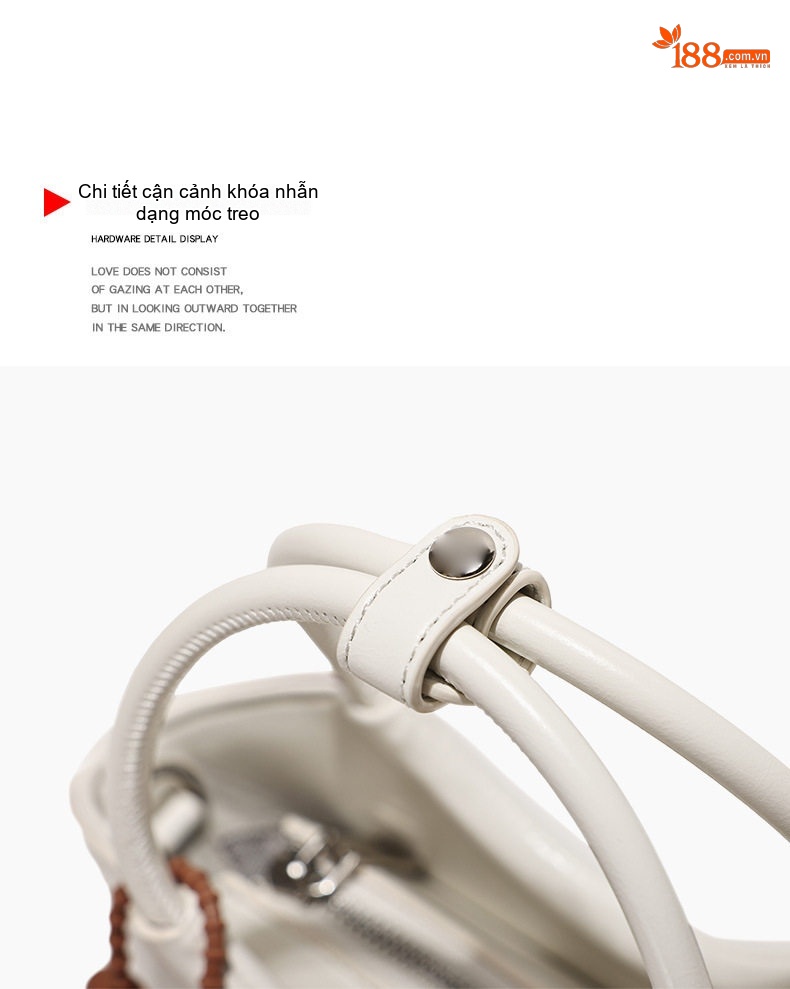 Túi Xách Nữ Mini Thiết Kế Độc Đáo Dáng Giỏ Xách Da Bóng Xách Tay Đeo Vai Màu Đen, Trắng, Nâu, Đỏ chi tiết 16