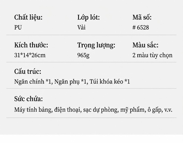 Túi Xách Nữ Vải Canvas Đeo Chéo Thời Trang, Túi Tote Lớn Đi Làm chi tiết 6