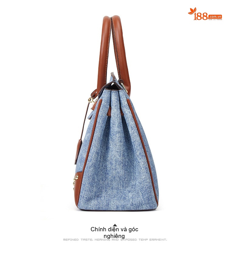 Túi Xách Nữ Vải Canvas Đeo Chéo Thời Trang, Túi Tote Lớn Đi Làm chi tiết 11