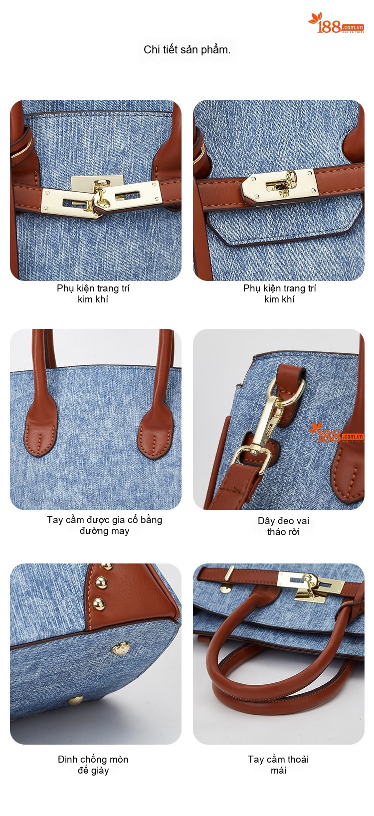 Túi Xách Nữ Vải Canvas Đeo Chéo Thời Trang, Túi Tote Lớn Đi Làm chi tiết 16