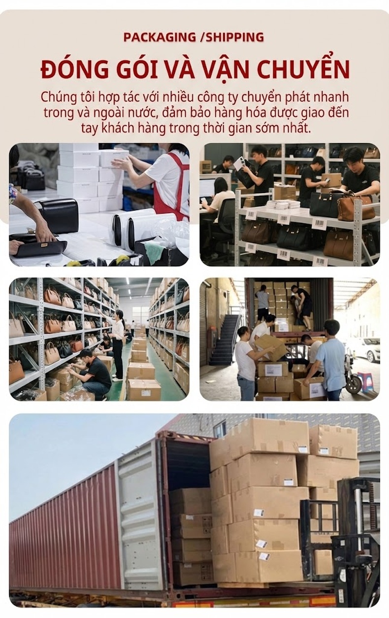 Túi Xách Tay/Đeo Chéo Nữ Da Bò Cao Cấp, Đựng Vừa A4, Phong Cách Công Sở Màu Nâu, Đen, Be chi tiết 39