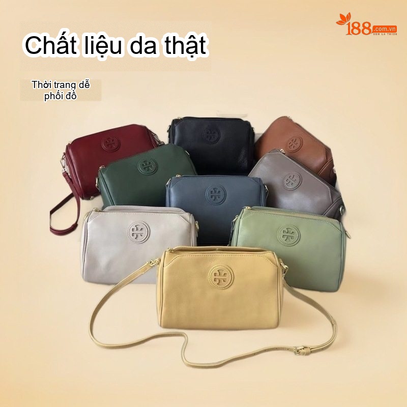 Túi Xách Tay/Đeo Chéo Nữ Da Thật Thiết Kế Sang Trọng Màu Đỏ chi tiết 19