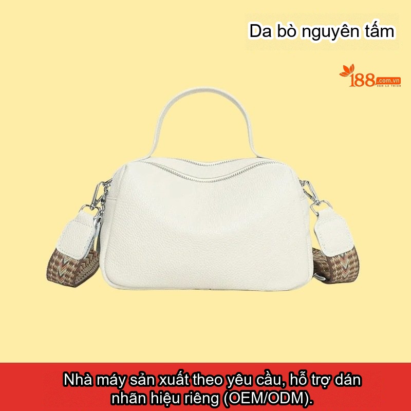 Túi Xách Tay/Đeo Chéo Nữ Da Thật Thiết Kế Sang Trọng Màu Đỏ chi tiết 23