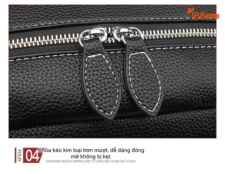 Túi Xách Tay/Đeo Vai/Đeo Chéo/Ba Lô Nữ Da Bóng Công Sở Lớn Màu Đen, Nâu, Xanh Rêu chi tiết 10