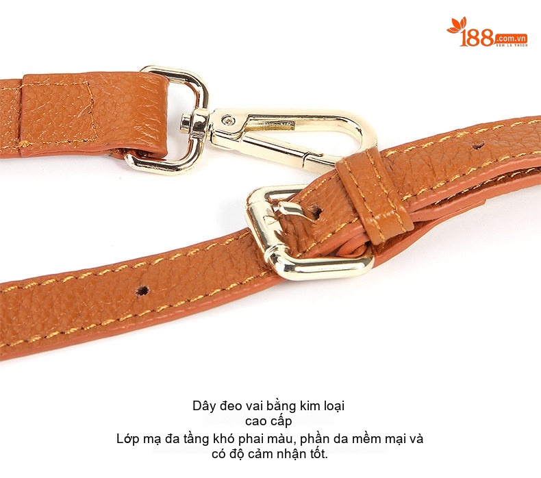 Túi Xách Tay/Đeo Vai Nữ Da Bò Sức Chứa Lớn Phong Cách Châu Âu Màu Nâu Vàng, Xám chi tiết 38