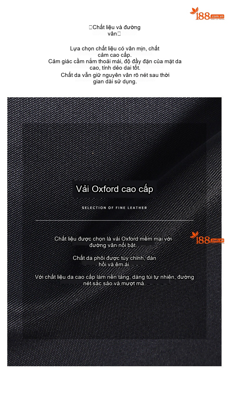 Túi Xách Tay Du Lịch Nam Nữ Đựng Đồ Lớn Vải Nylon Nhiều Ngăn Siêu Nhẹ Phong Cách Tối Giản Màu Đen chi tiết 6