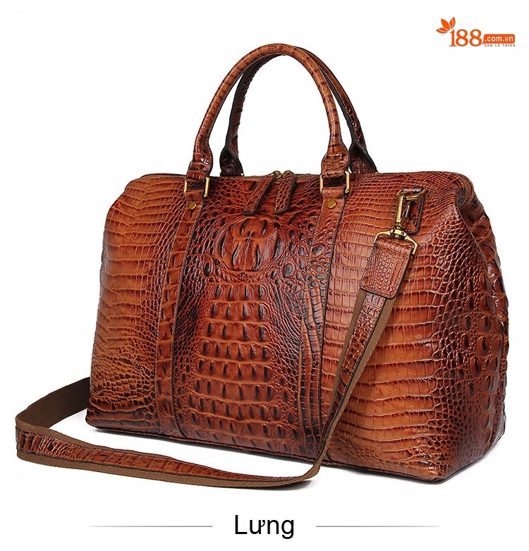 Túi Xách Tay Du Lịch Vân Cá Sấu Thời Trang Unisex chi tiết 9