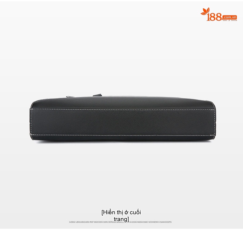 Túi Xách Tay Nam Công Sở Da Bóng Đựng Laptop Có Dây Đeo Chéo Màu Đen, Xám chi tiết 31