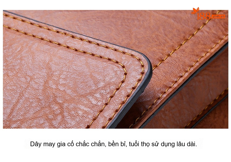 Túi Xách Tay Nam Công Sở Da Bóng Đựng Laptop Màu Nâu, Đen chi tiết 33
