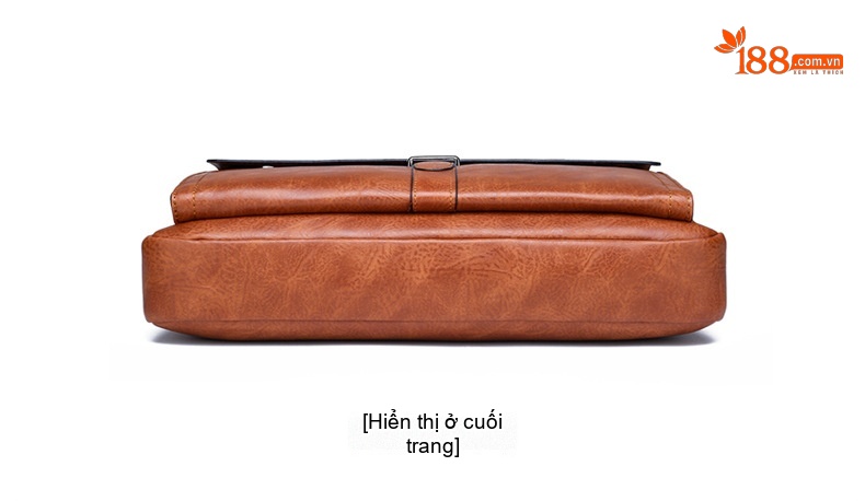 Túi Xách Tay Nam Công Sở Da Bóng Đựng Laptop Màu Nâu, Đen chi tiết 27