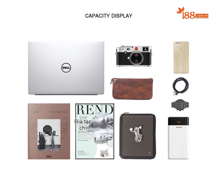 Túi Xách Tay Nam Da Bò Cổ Điển Đựng Laptop Màu Nâu chi tiết 4