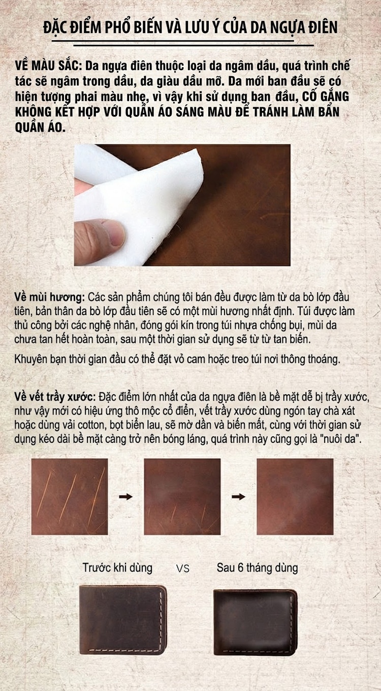 Túi Xách Tay Nam Da Bò Mad Horse Đựng Laptop Công Sở Màu Nâu chi tiết 26