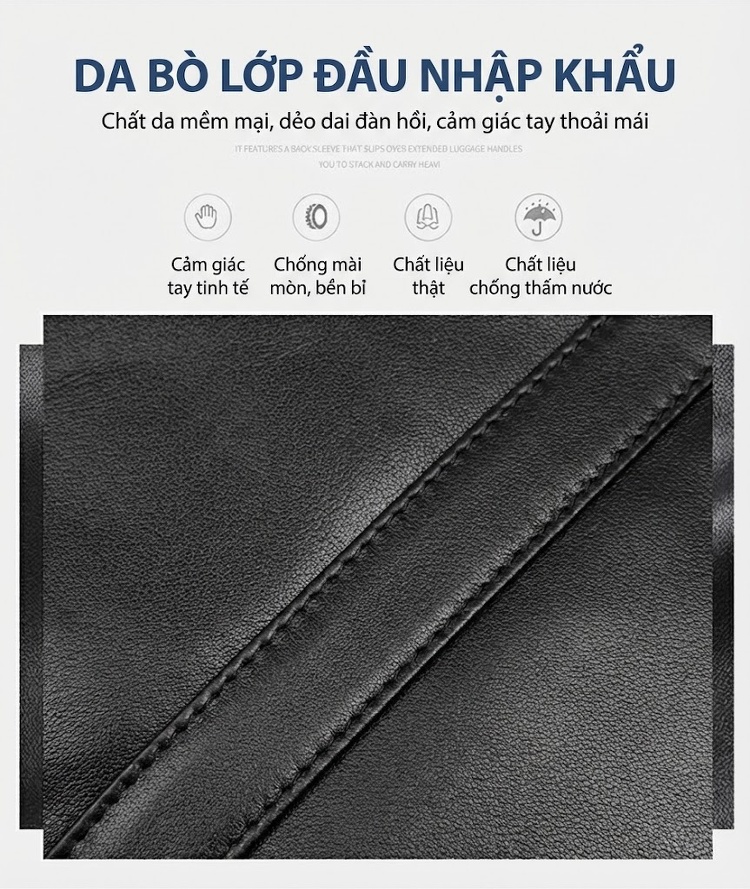 Túi Xách Tay Nam Da Thật Công Sở Đựng Laptop Màu Đen chi tiết 5