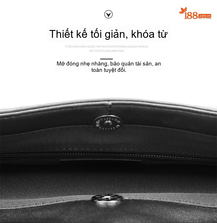 Túi Xách Tay Nam Da Thật Công Sở Đựng Laptop Màu Đen chi tiết 12