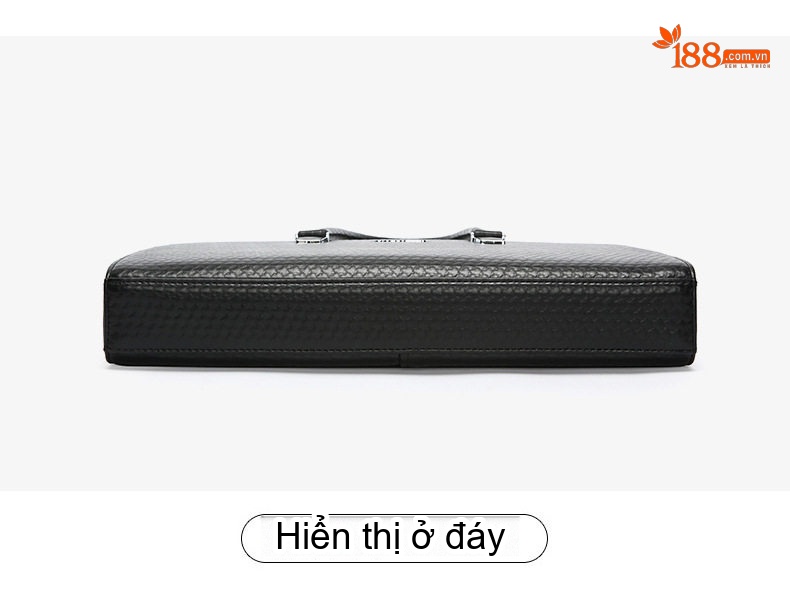 Túi Xách Tay Nam Khóa Mật Mã Chống Trộm Công Sở Đựng Tài Liệu Da Bóng Màu Đen, Nâu chi tiết 28