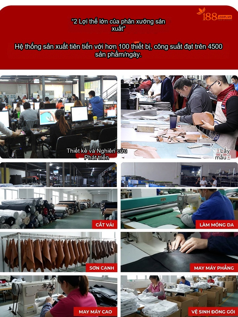 Túi Xách Tay Nữ Da Bò Dáng Bánh Bao Công Sở Màu Be, Nâu chi tiết 9