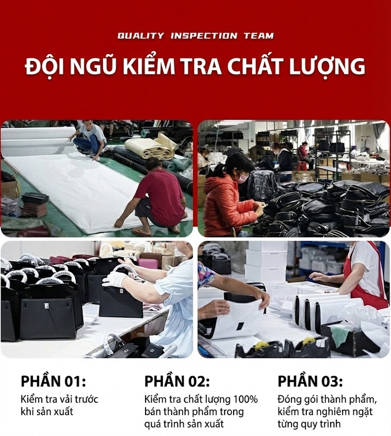 Túi Xách Tay Nữ Da Bò Kelly Rodeo Cao Cấp, Túi Tote Đeo Vai Đựng Vừa A4 Màu Nâu, Đen chi tiết 26
