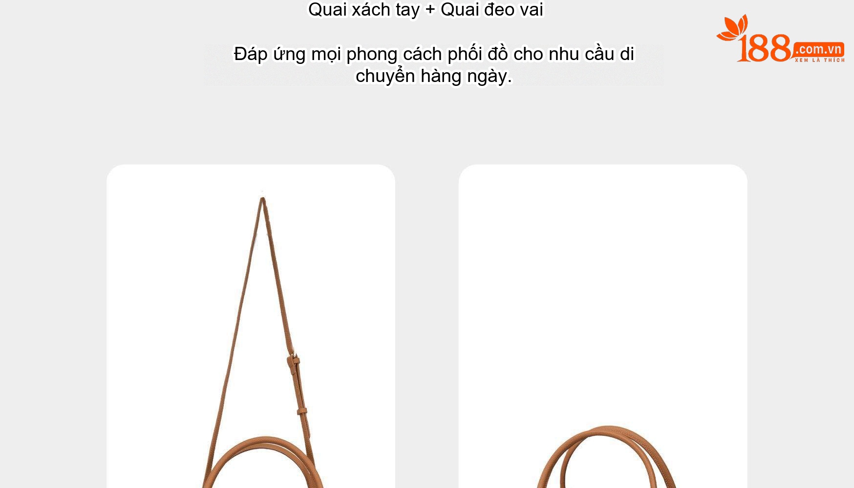 Túi Xách Tay Nữ Da Bò Thiết Kế Vintage Cao Cấp Đeo Vai/Đeo Chéo Màu Nâu chi tiết 6