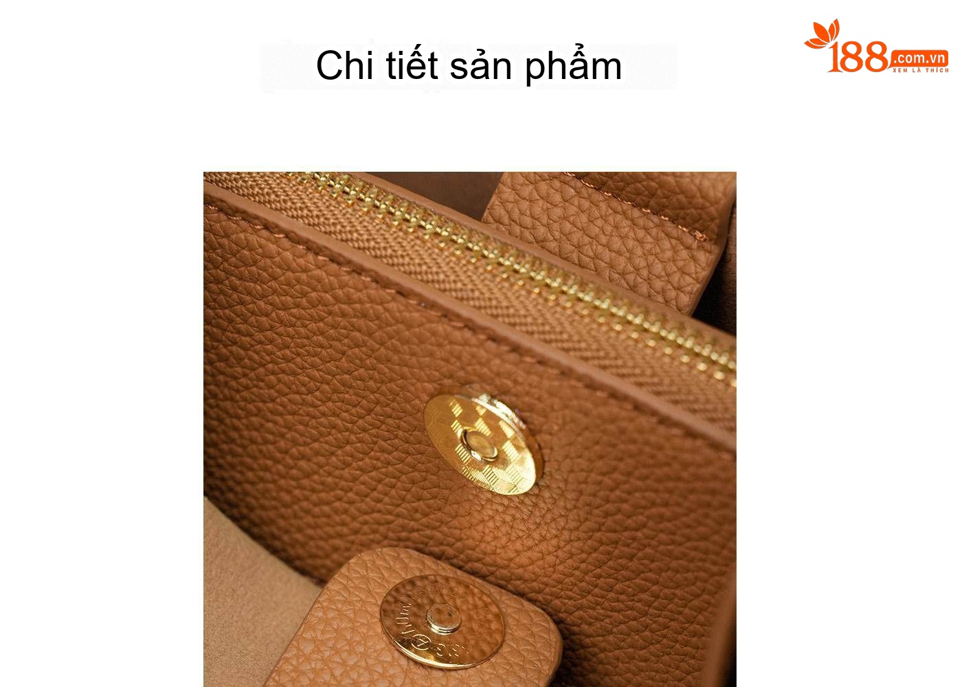 Túi Xách Tay Nữ Da Bò Thiết Kế Vintage Cao Cấp Đeo Vai/Đeo Chéo Màu Nâu chi tiết 12
