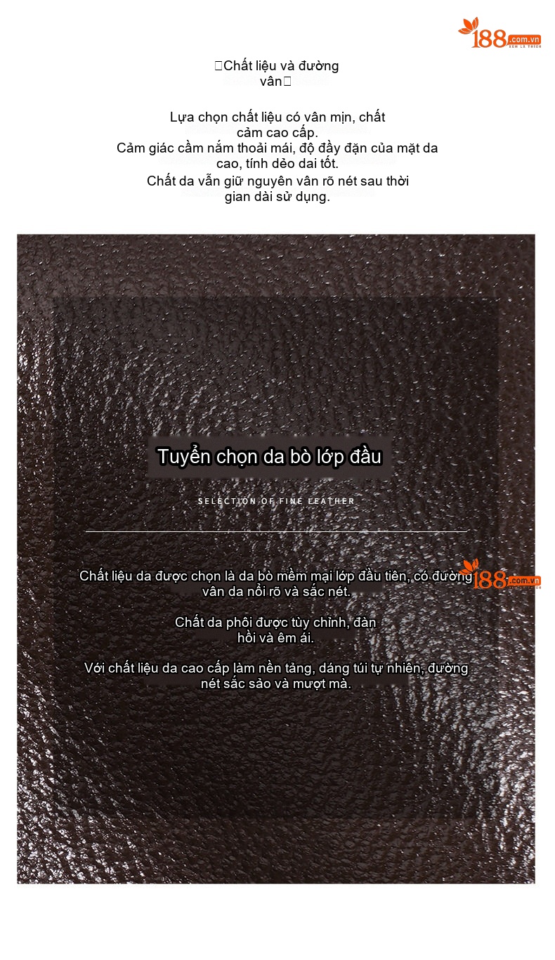 Túi Xách Tay Nữ Da Bóng Cỡ Lớn Thiết Kế Sang Trọng Màu Nâu chi tiết 10