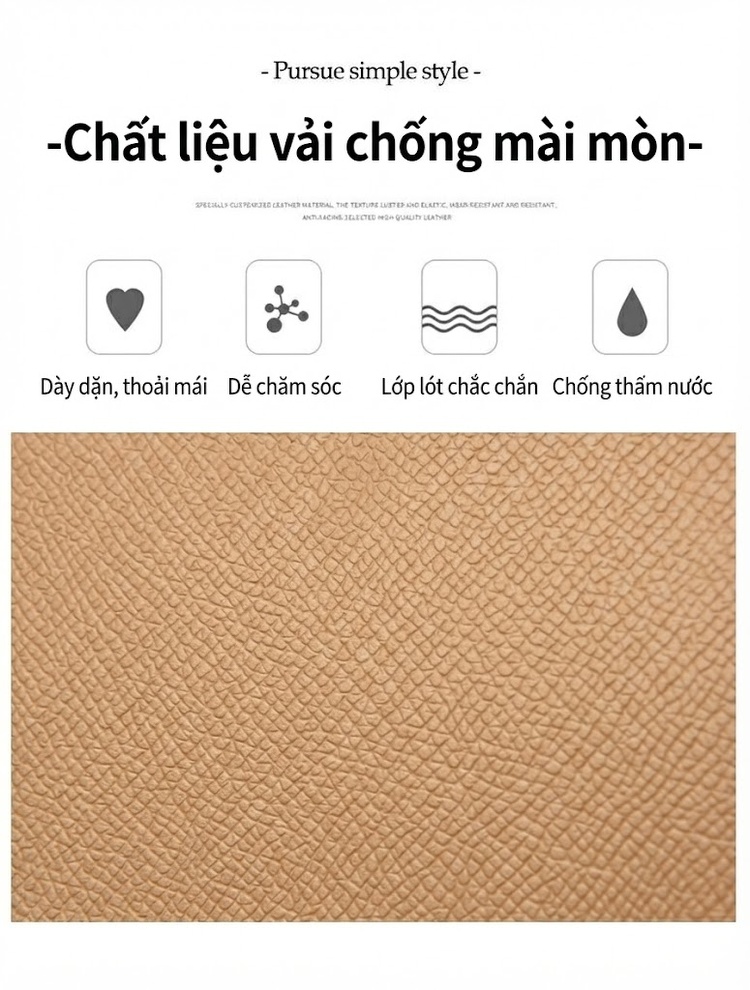 Túi Xách Tay Nữ Da Bóng Đeo Vai Công Sở Đựng Laptop A4 Màu Kem chi tiết 4