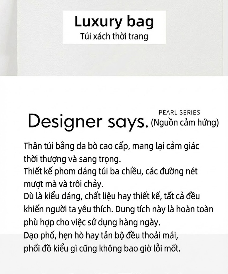Túi Xách Tay Nữ Da Bóng Đeo Vai Dung Tích Lớn Phong Cách Quý Bà Trung Niên Màu Nâu chi tiết 5