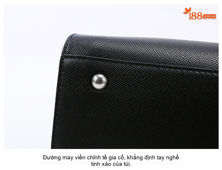 Túi Xách Tay Nữ Da Bóng Lớn Cao Cấp, Túi Tote Đeo Chéo Công Sở Màu Đen chi tiết 23