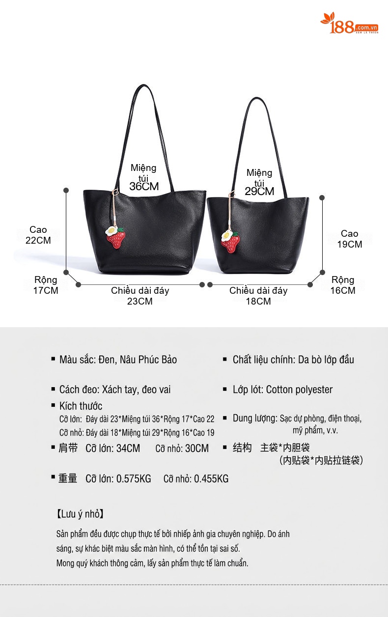 Túi Xách Tay Nữ Da Bóng Phong Cách Retro Cao Cấp Thiết Kế Túi Mẹ Con Màu Đen, Nâu chi tiết 8