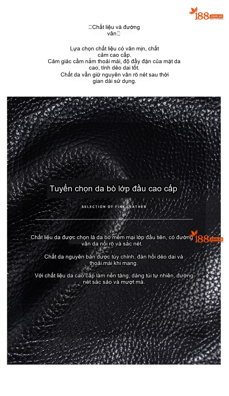 Túi Xách Tay Nữ Da Bóng Phong Cách Retro Cao Cấp Thiết Kế Túi Mẹ Con Màu Đen, Nâu chi tiết 10