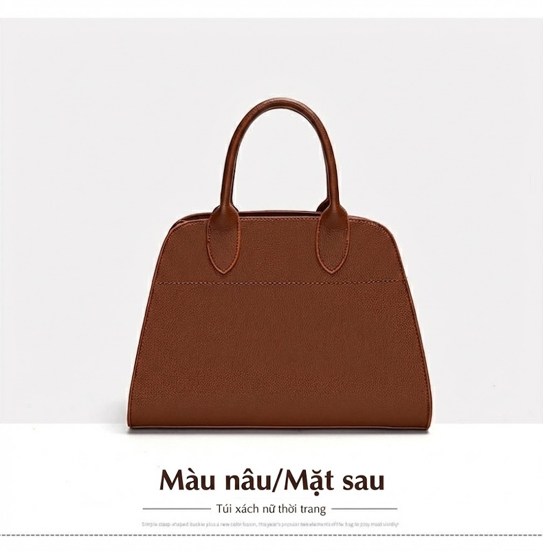 Túi Xách Tay Nữ Da Bóng Sức Chứa Lớn Đeo Vai Đeo Chéo Túi Tote Túi Mẹ Bầu Màu Nâu, Xám, Đen chi tiết 18