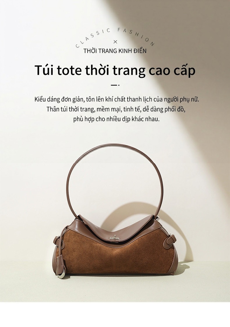 Túi Xách Tay Nữ Da Mờ Kiểu Dáng Đơn Giản Màu Nâu, Xanh, Đỏ, Đen chi tiết 2