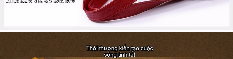 Túi Xách Tay Nữ Da Thật Dáng Gối Màu Đỏ chi tiết 51