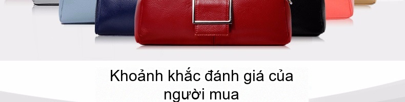 Túi Xách Tay Nữ Da Thật Dáng Gối Màu Đỏ chi tiết 20