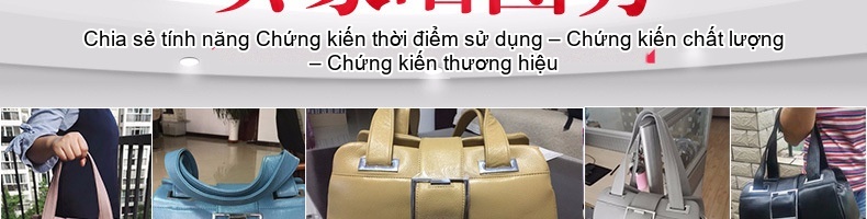 Túi Xách Tay Nữ Da Thật Dáng Gối Màu Đỏ chi tiết 21