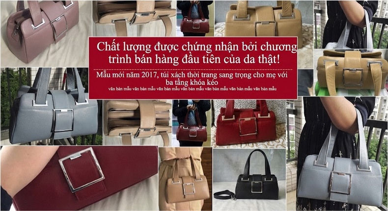 Túi Xách Tay Nữ Da Thật Dáng Gối Màu Đỏ chi tiết 23