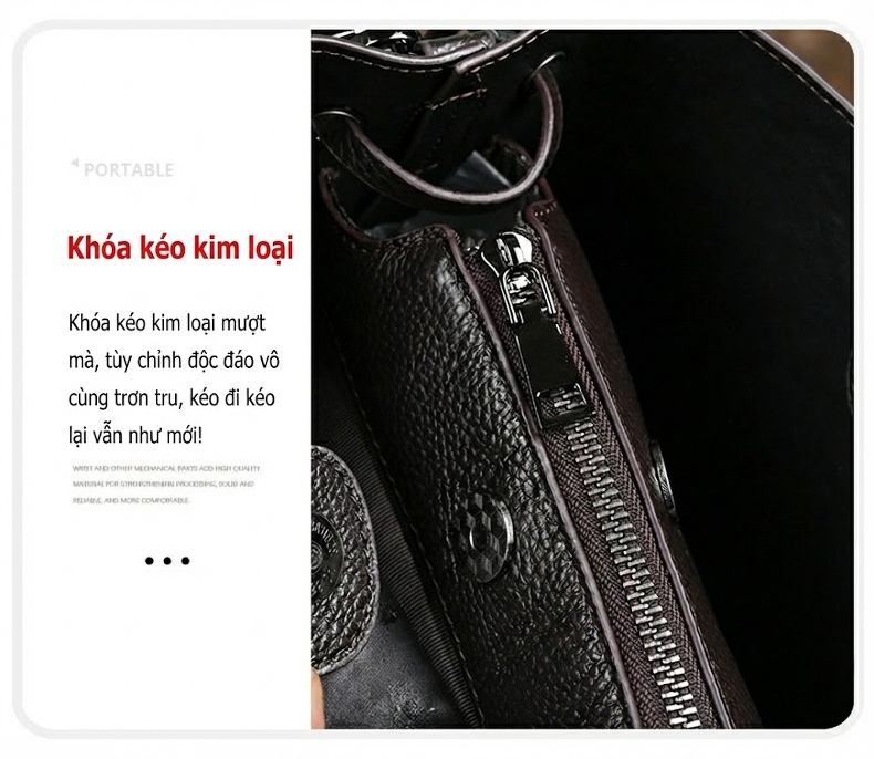 Túi Xách Tay Nữ Da Thật Đeo Vai Đeo Chéo Họa Tiết Hoa Vintage chi tiết 17