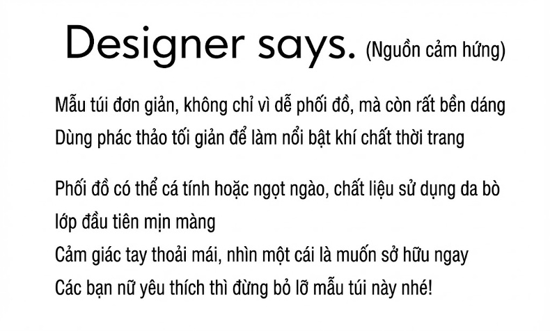 Túi Xách Tay Nữ Da Thật Dung Tích Lớn Đeo Chéo Phong Cách Công Sở Màu Đen chi tiết 4
