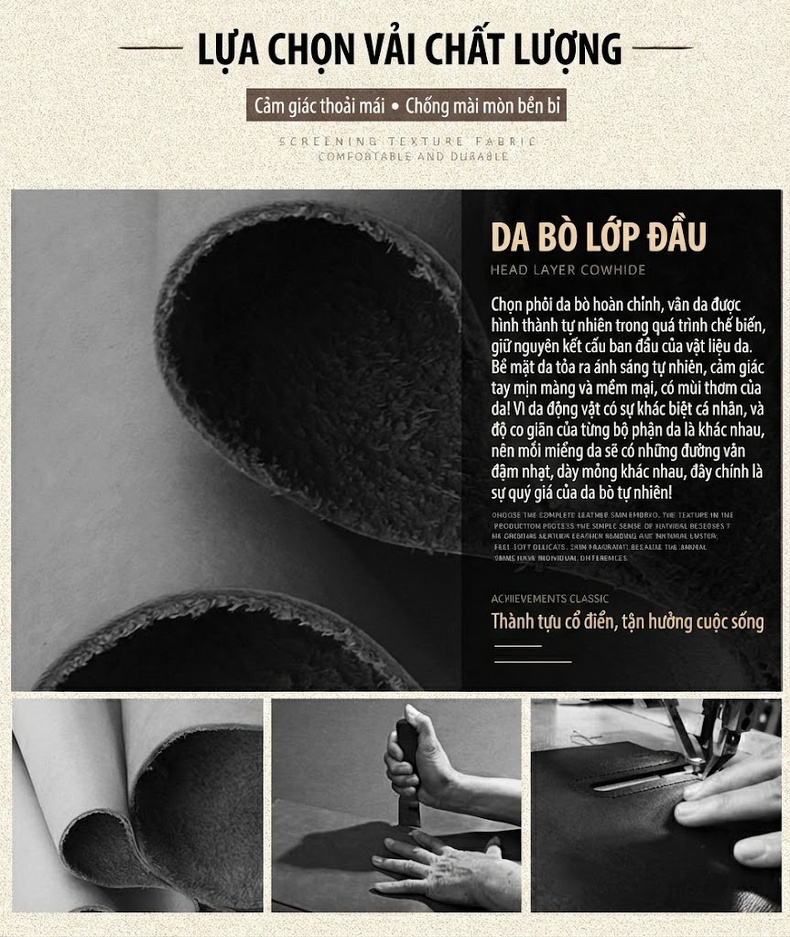 Túi Xách Tay Nữ Da Thật Vintage Khắc Họa Tiết Thủ Công Màu Nâu Đỏ, Đen, Vàng chi tiết 3