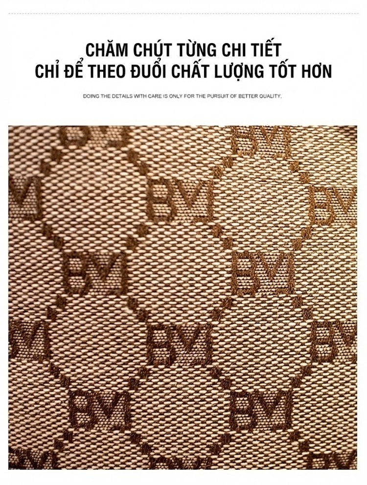 Túi Xách Tay Nữ Hình Thùng Đeo Vai Chất Da Bóng Thời Trang Màu Nâu, Kem chi tiết 18
