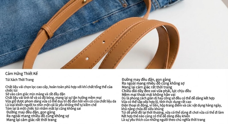 Túi Xách Tay Nữ Họa Tiết Monogram Cao Cấp, Túi Đeo Vai Đa Năng Màu Nâu chi tiết 2