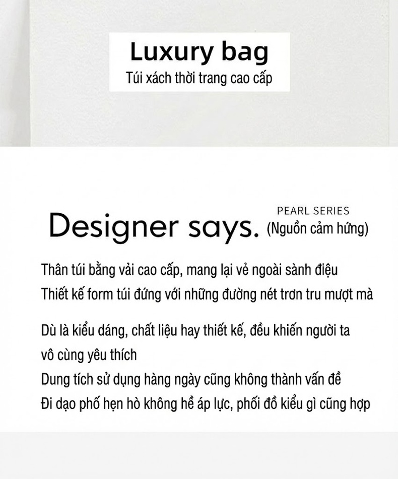 Túi Xách Tay Nữ Họa Tiết Quai Đeo Chéo Phong Cách Sang Trọng Màu Nâu chi tiết 5