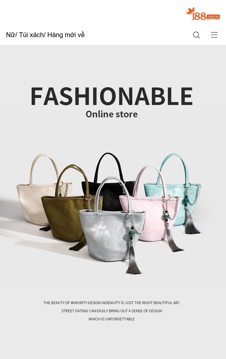 Túi Xách Tay Nữ Mini Dáng Bucket Phong Cách Cổ Điển Màu Bạc, Xanh, Đen, Hồng... chi tiết 1