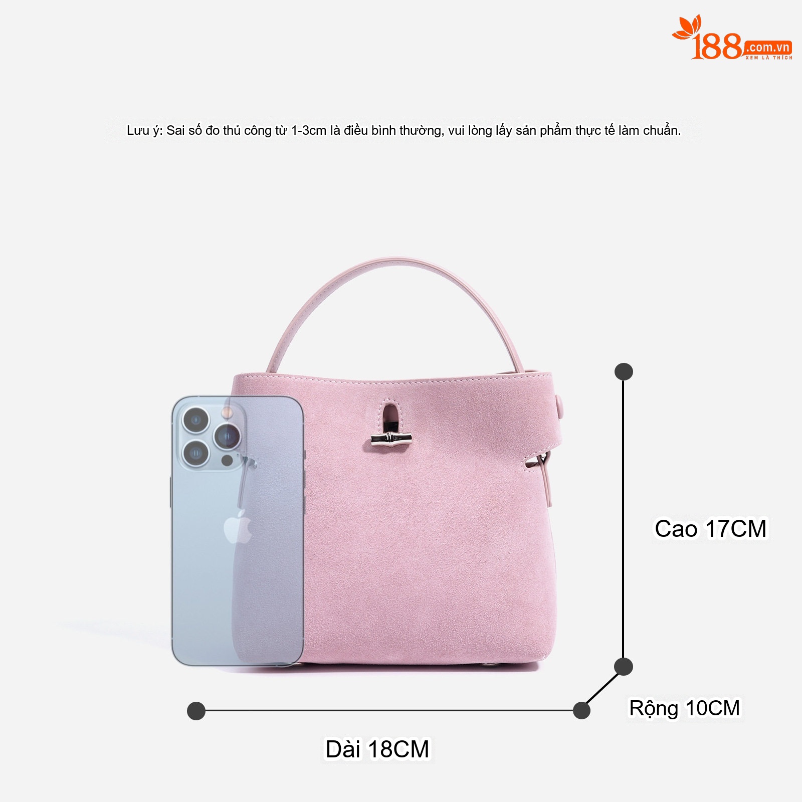 Túi Xách Tay Nữ Quai Tre Mini Da Mờ Phong Cách Hàn Quốc Màu Hồng, Nâu, Xanh Lá, Tím...