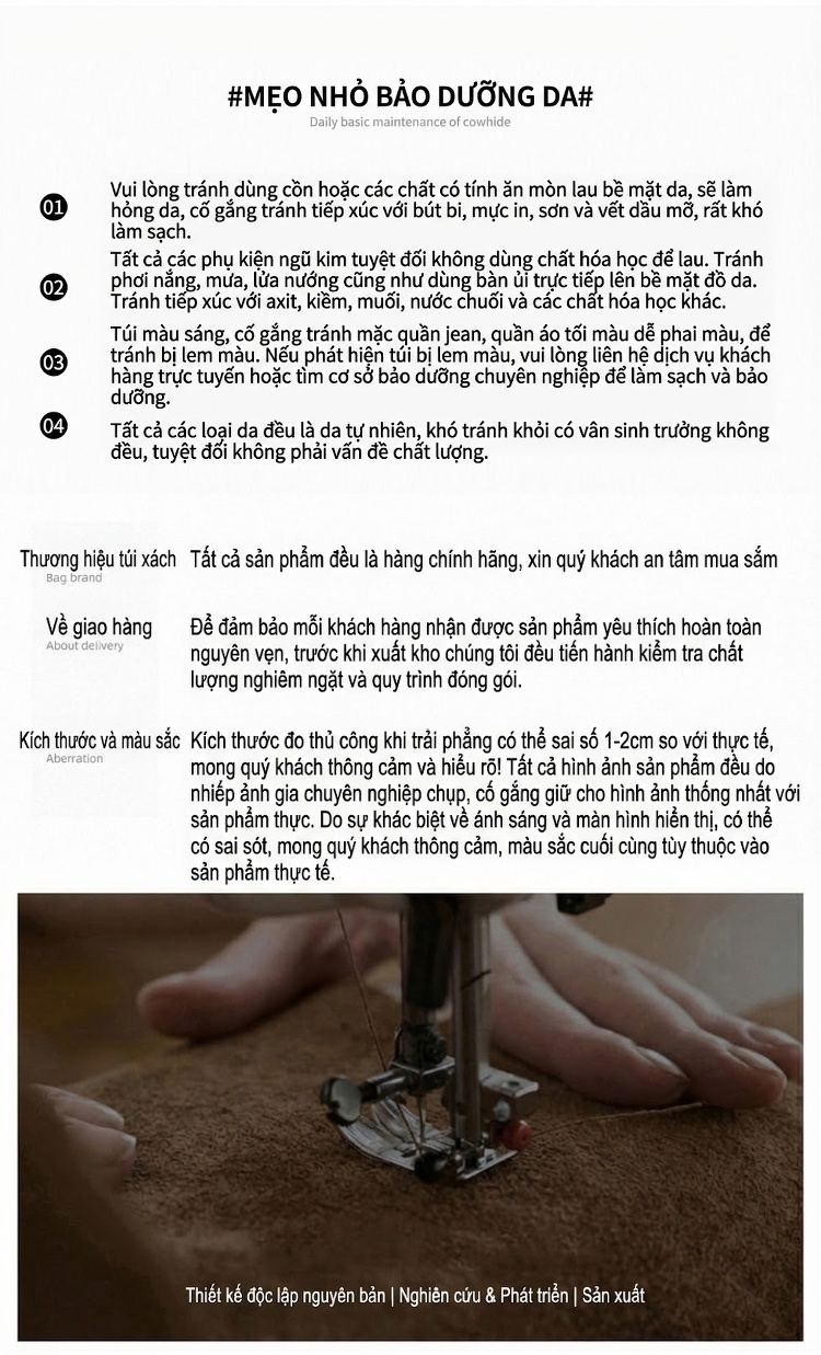 Túi Xách Tay Nữ Vân Nứt Da Bóng Mini Đeo Vai Đeo Chéo Màu Bạc, Đen chi tiết 17
