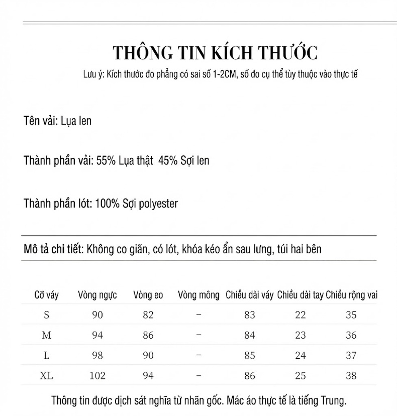 Váy A Chữ Nữ Cổ Tròn Tay Ngắn Đính Hạt Cườm Họa Tiết Hoa Màu Kem chi tiết 3