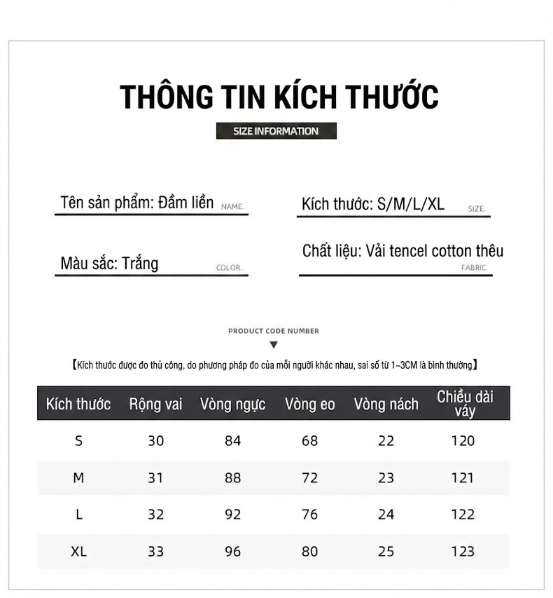Váy Chữ A Không Tay Lưới Voan Họa Tiết Phong Cách Hepburn Màu Trắng chi tiết 3