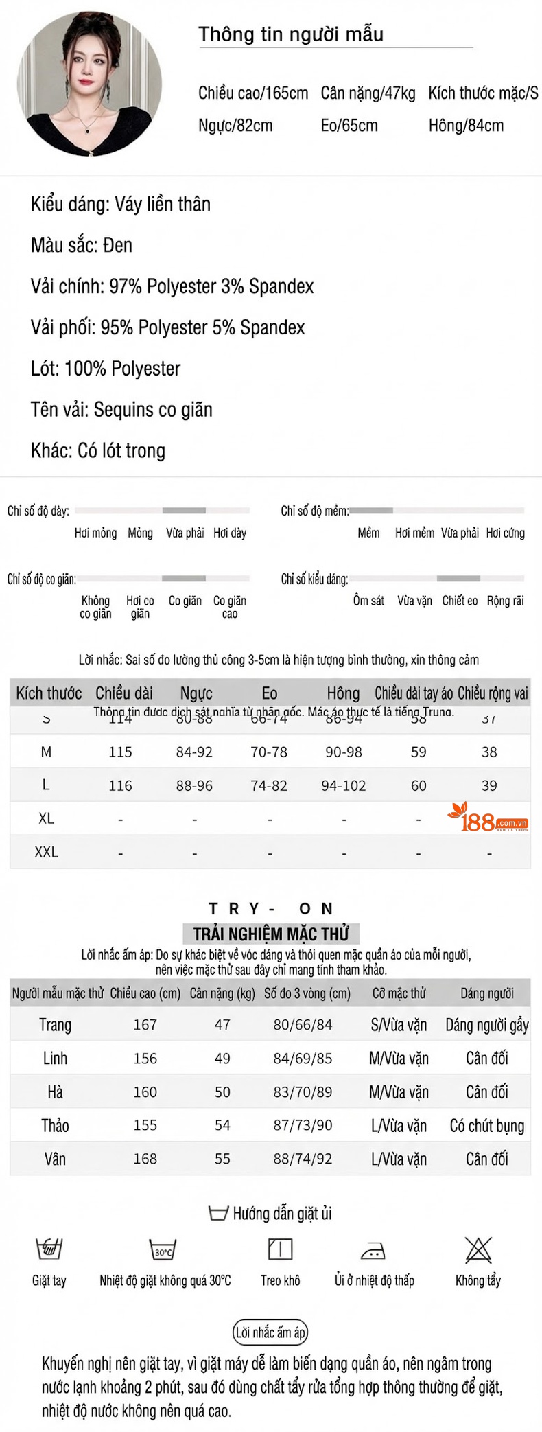 Váy Dạ Hội Nữ Đuôi Cá Dáng Ôm Cổ Chữ V Tay Loa Lấp Lánh Màu Đen, Xanh Lá, Đồng chi tiết 2